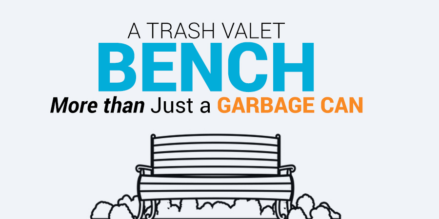 Trash Valet Bench