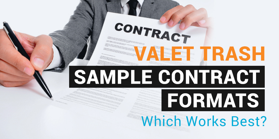 valet waste sample contract