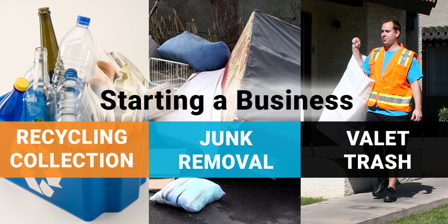 How to Start a Recycling junk removal or valet trash business